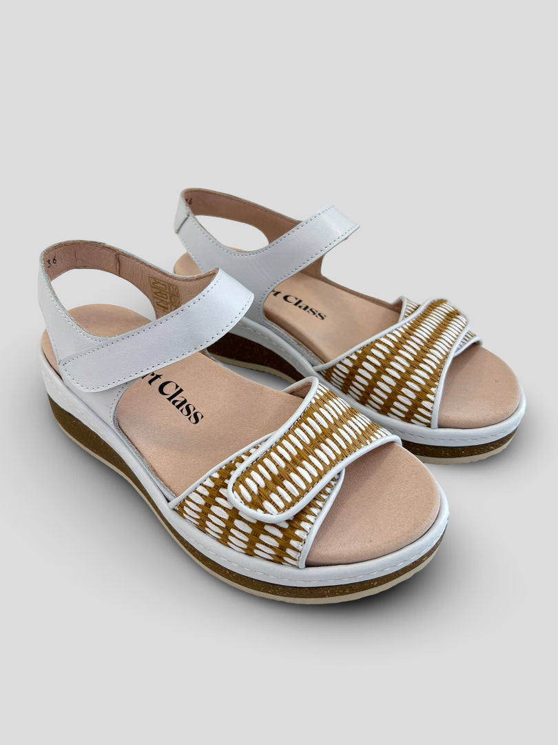 Sandalia COMFORT CLASS Rafia BLANCO