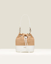 Bandolera Bimba GAIMO Rafia Piel BLANCO