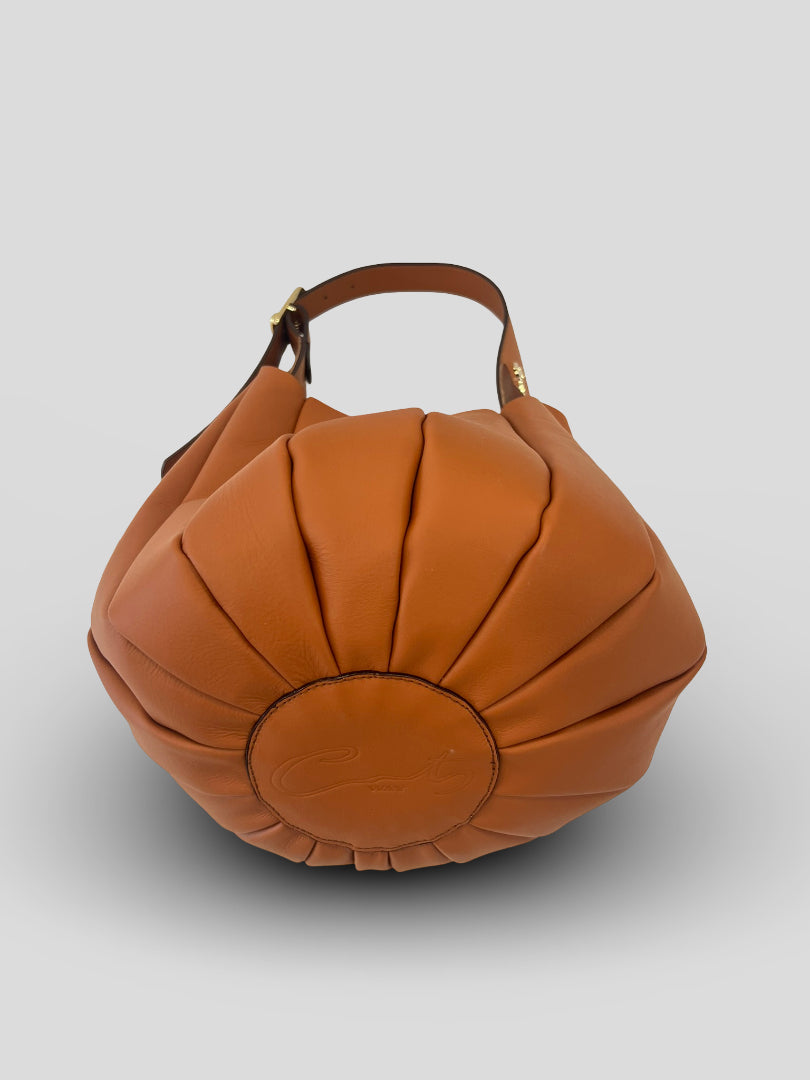 Bolso CATS Bucket Plisado Piel CUERO