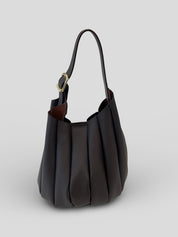 Bolso CATS Bucket Plisado Piel CHOCOLATE