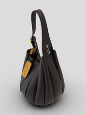 Bolso CATS Bucket Plisado Piel CHOCOLATE