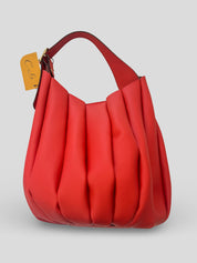 Bolso CATS Bucket Plisado Piel ROJO