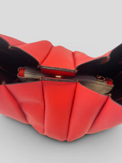 Bolso CATS Bucket Plisado Piel ROJO