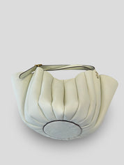 Bolso Abanico CATS Plisado Piel BLANCO