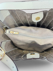 Bolso Abanico CATS Plisado Piel BLANCO