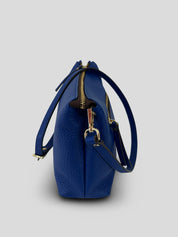 Bolso Bandolera CATS Piel Grabada AZUL