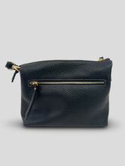 Bolso Bandolera CATS Piel Grabada NEGRO