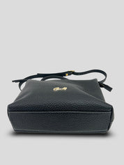 Bolso Bandolera CATS Piel Grabada NEGRO