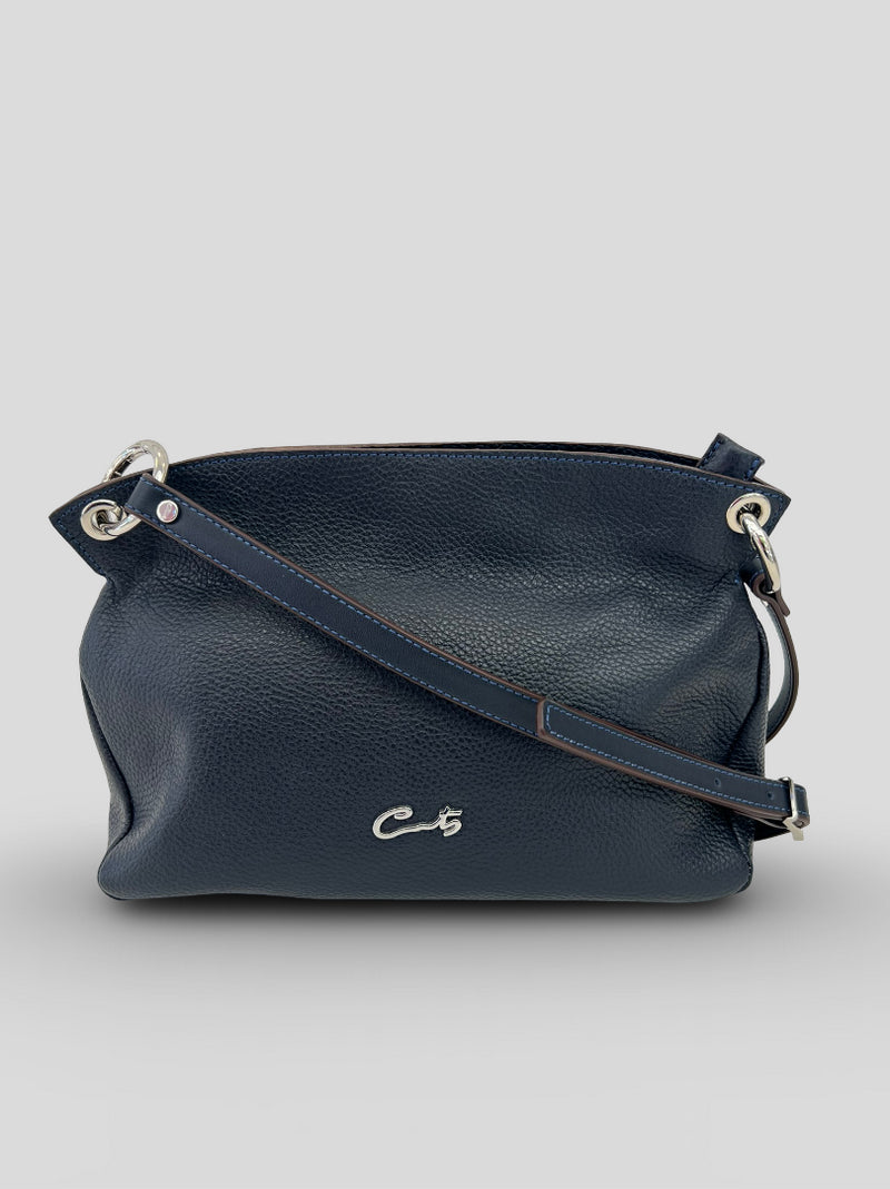 Bolso Bandolera CATS Argollas MARINO