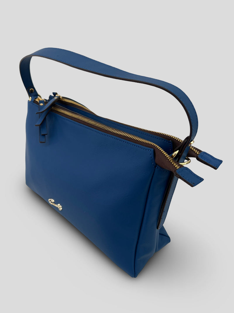 Bolso Hobo CATS Tres Compartimentos AZUL