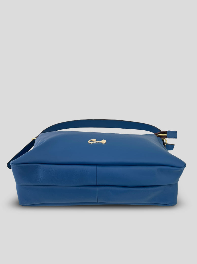 Bolso Hobo CATS Tres Compartimentos AZUL