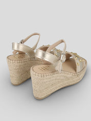 Sandalia FABIOLAS Laura Tachas Piel ORO