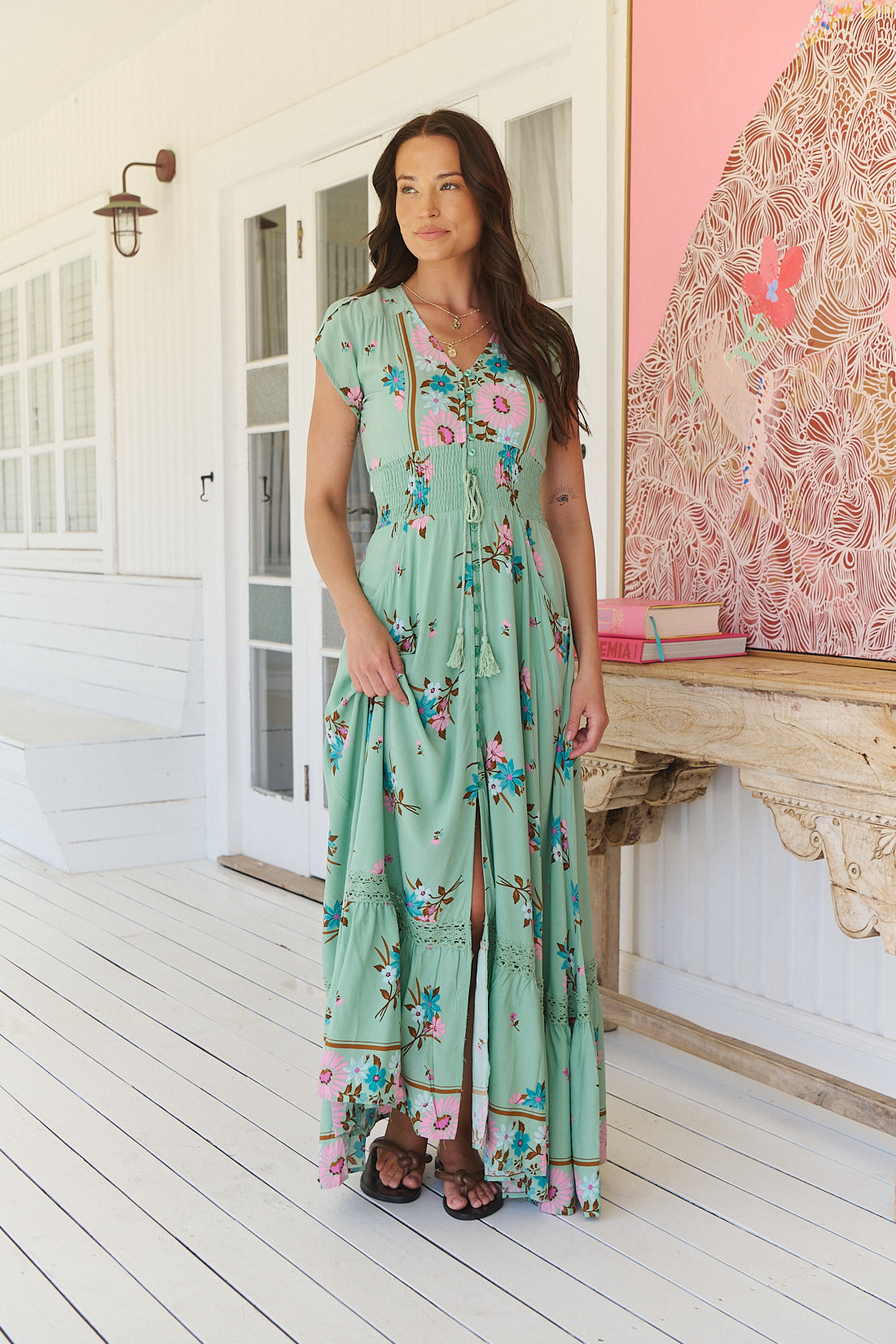 Vestido Largo JAASE Romi Maribel VERDE