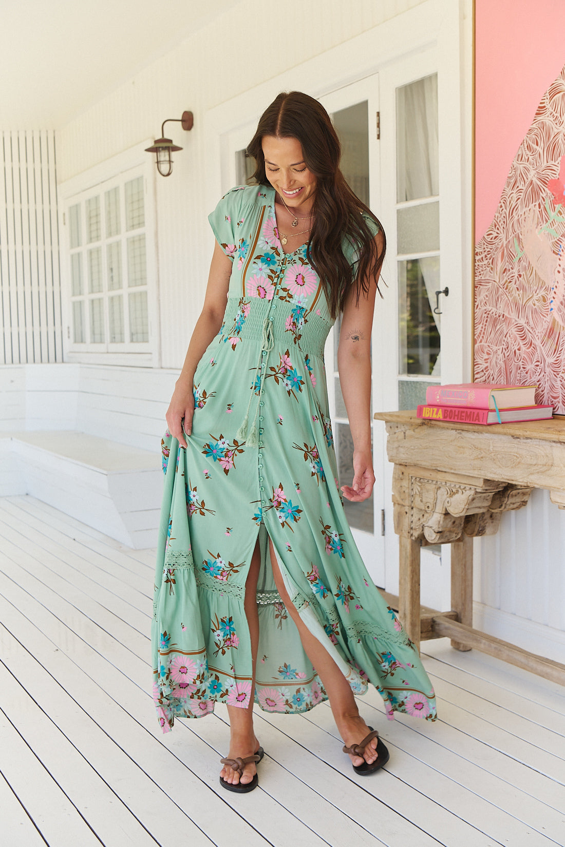 Vestido Largo JAASE Romi Maribel VERDE