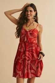 Vestido Corto JAASE Bambi Hibiscus Print