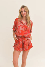 Shorts JAASE Charlie Hibiscus Print