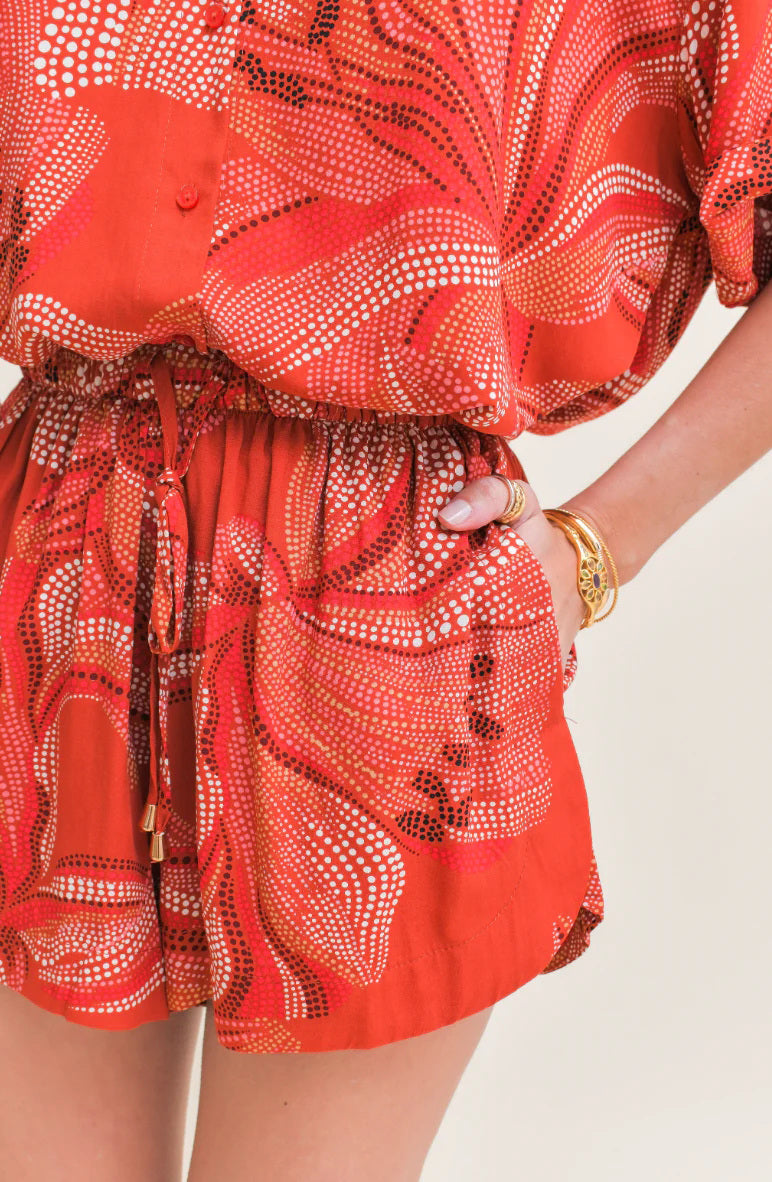 Shorts JAASE Charlie Hibiscus Print