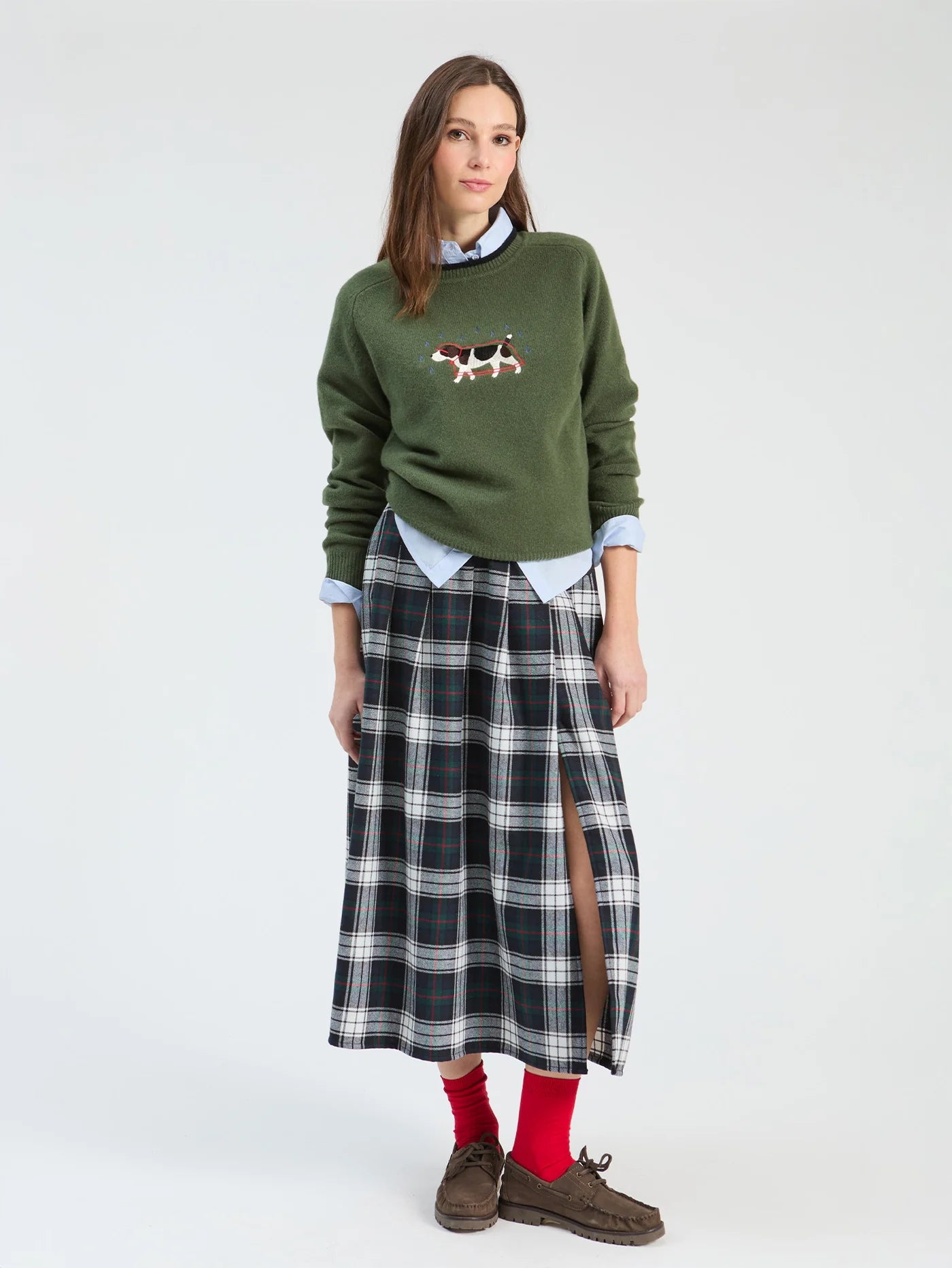 Jersey VILAGALLO Perro Bordado Verde