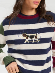 Jersey Rayas VILAGALLO Perro Bordado