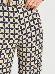 Pantalón VILAGALLO Estampado Folk
