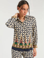 Camisa VILAGALLO Geométrico Folk