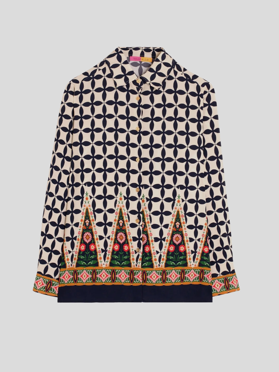 Camisa VILAGALLO Geométrico Folk