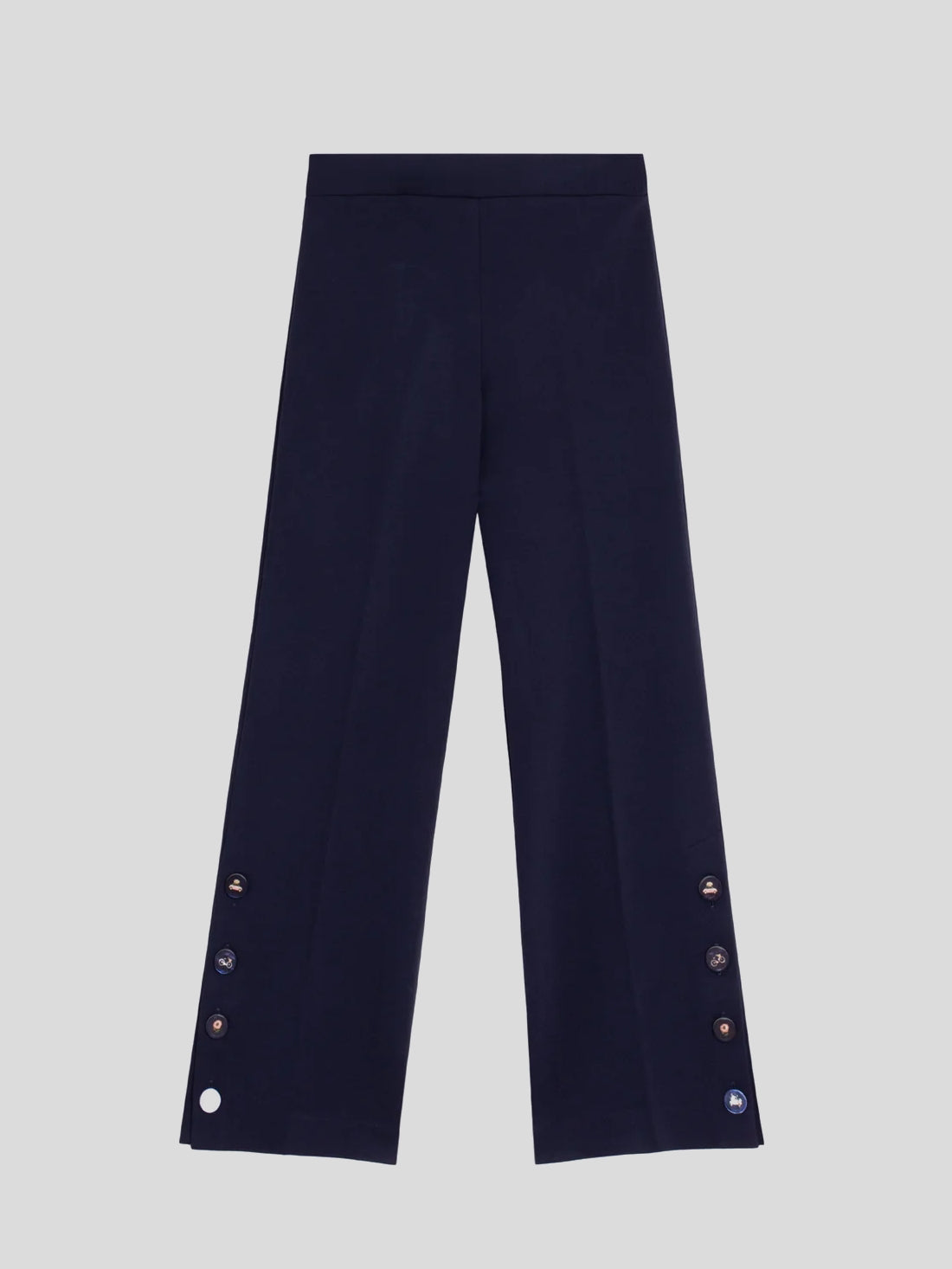 Pantalón VILAGALLO Botones Bajo MARINO
