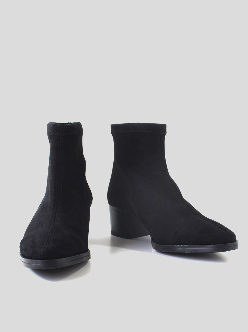 Botín MISS ELASTIC Corso Ante NEGRO