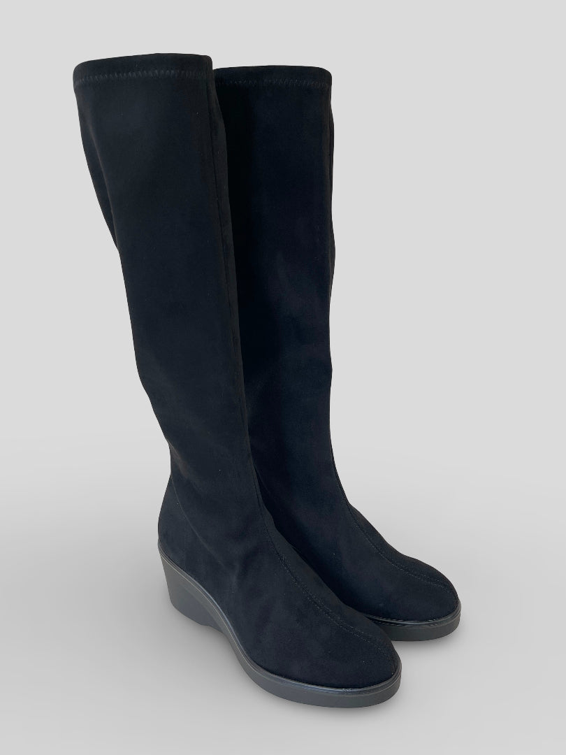 Bota Cuña MISS ELASTIC Cushy Ante NEGRO