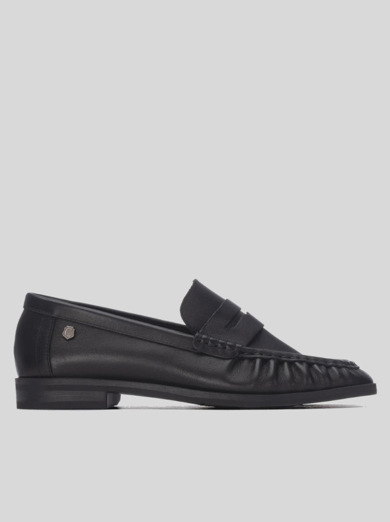 Mocasín Plano CARMELA Piel NEGRO