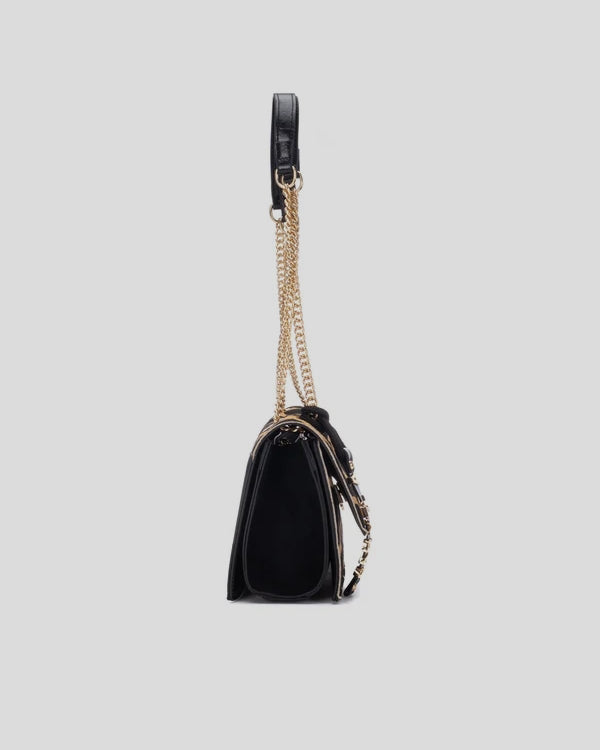 Bolso CARMELA Solapa Pelo JIRAFA NEGRO