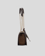 Bolso CARMELA Solapa Pelo LEOPARDO TAUPE