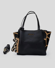 Bolso Dos Asas CARMELA Jirafa NEGRO