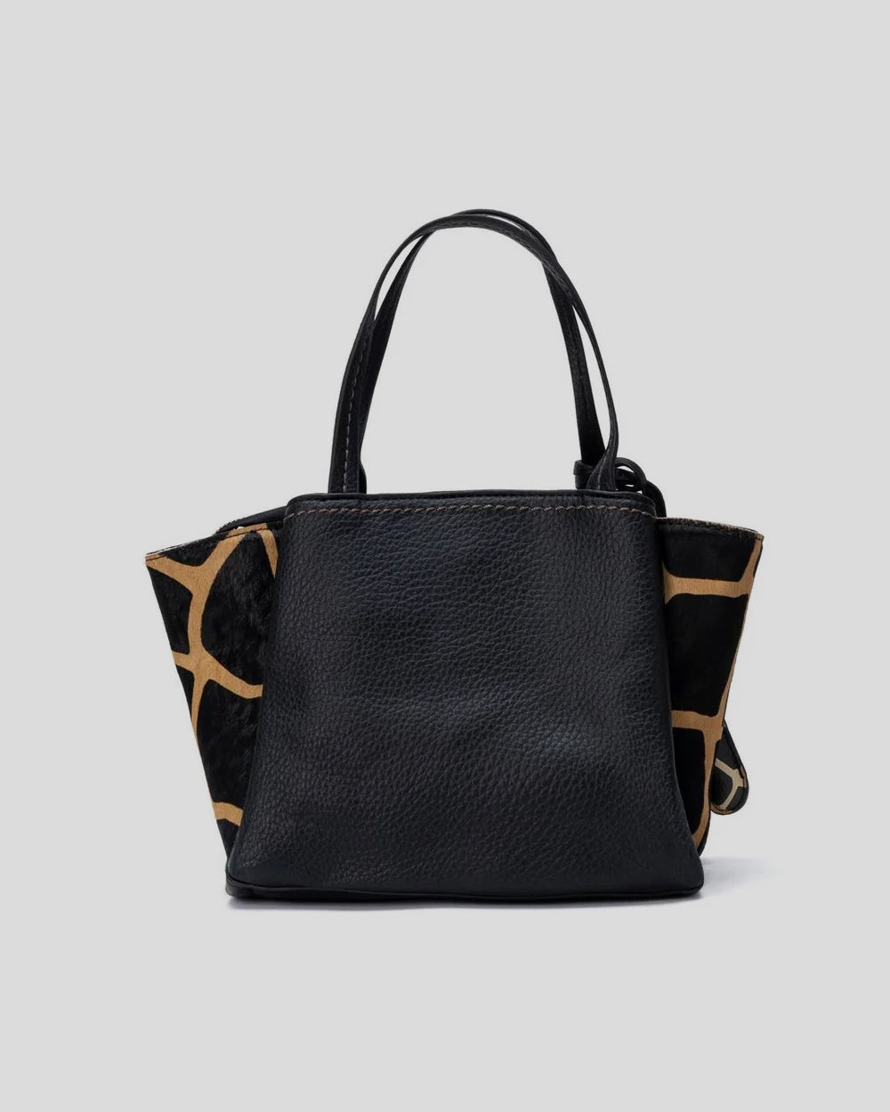 Bolso Dos Asas CARMELA Jirafa NEGRO