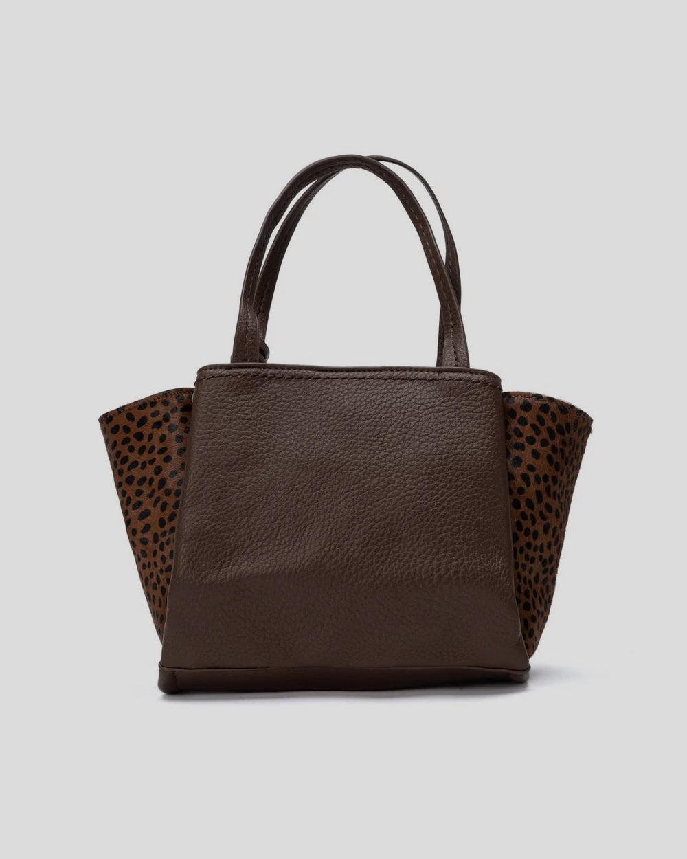 Bolso Dos Asas CARMELA Guepardo MARRÓN