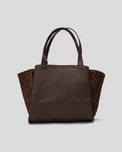 Bolso Dos Asas CARMELA Guepardo MARRÓN
