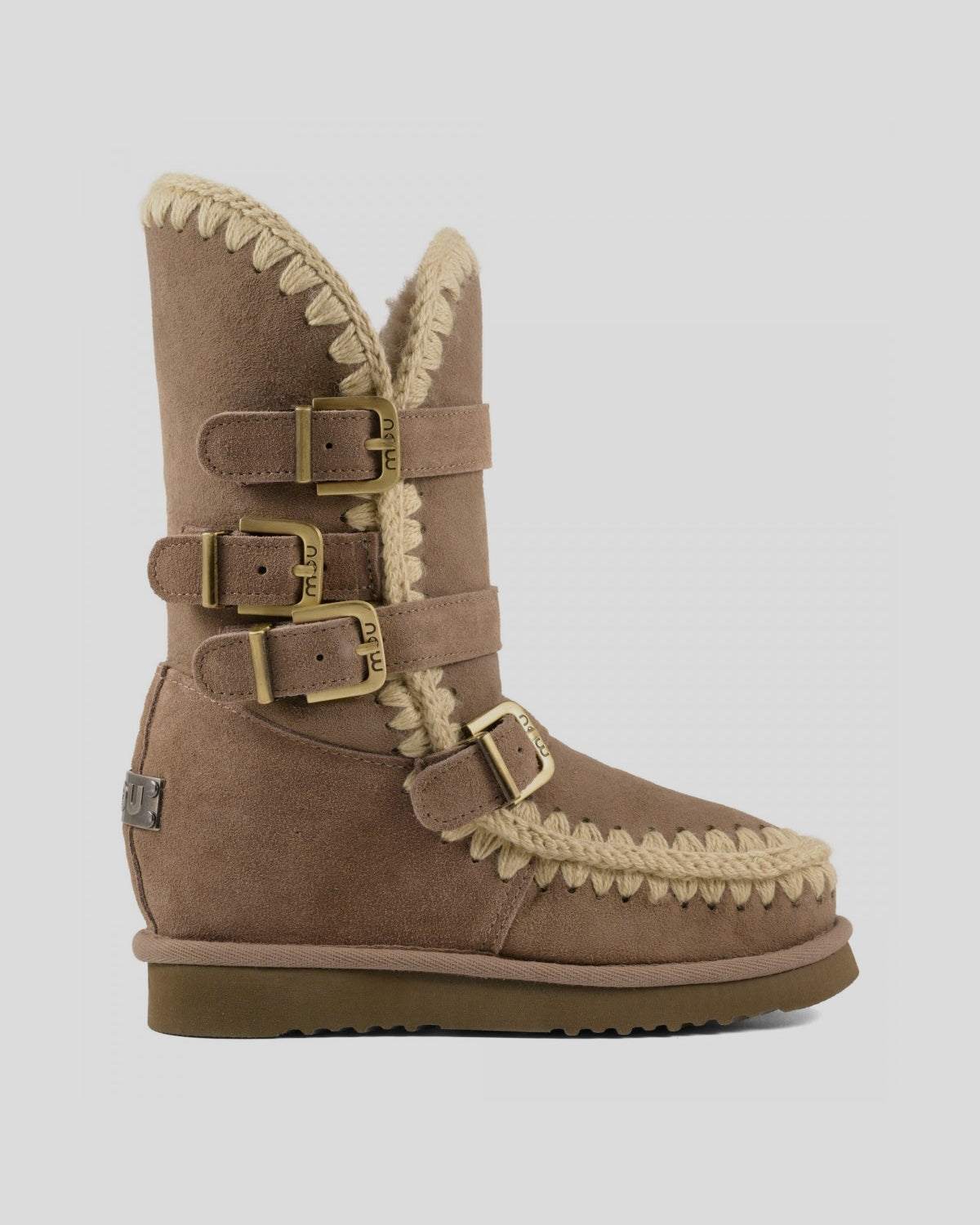 MOU Eskimo Inner Wedge Tall Buckle TAUPE