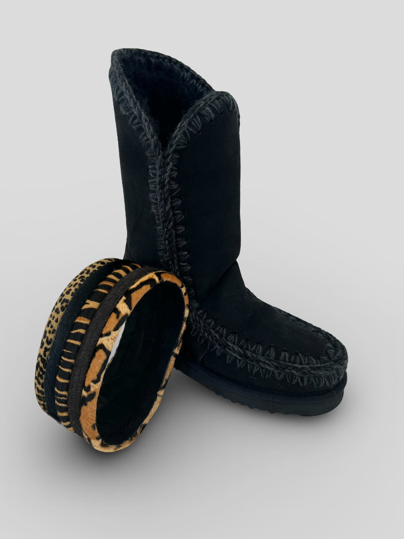 MOU Inner Wedge Tall Bangles NEGRO