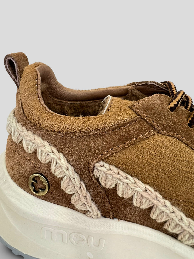 MOU Speed Sneaker Lace Cowskin COGNAC