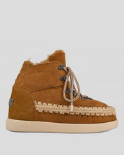 MOU New Inner Wedge Lace-Up COGNAC