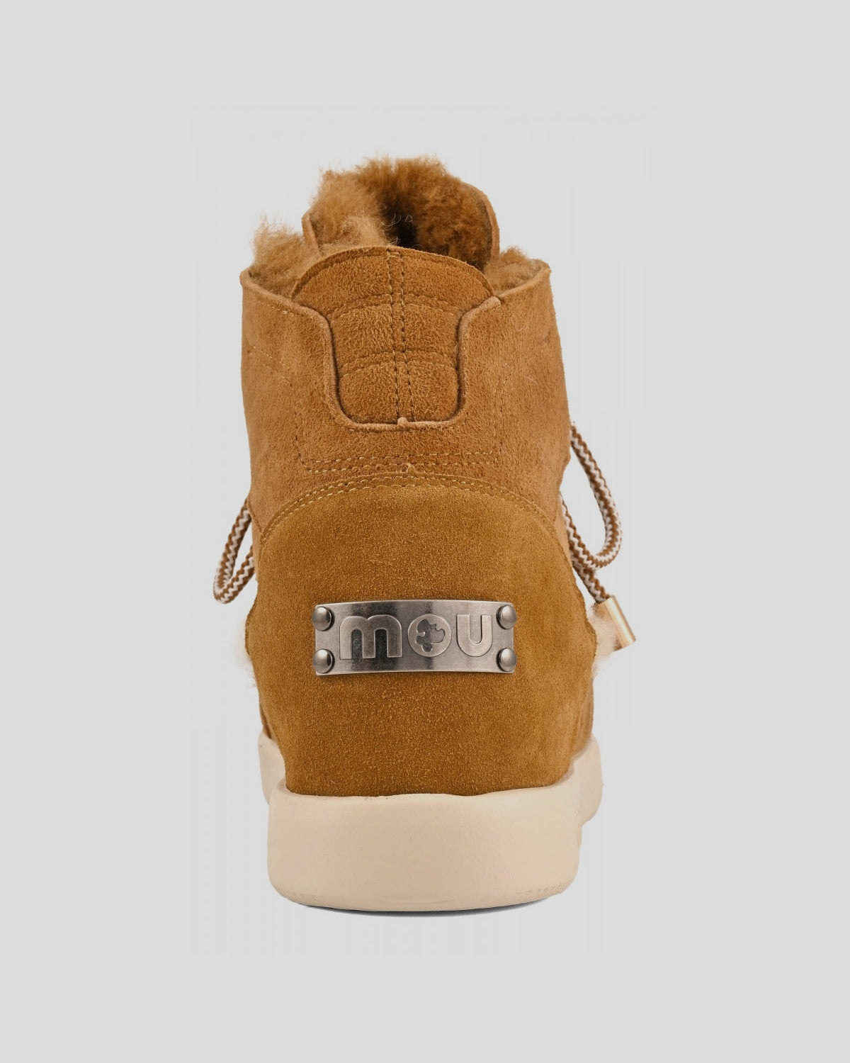 MOU New Inner Wedge Lace-Up COGNAC