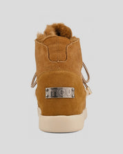 MOU New Inner Wedge Lace-Up COGNAC
