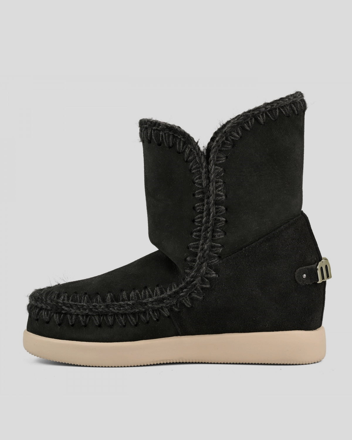 MOU New Inner Wedge Suede NEGRO