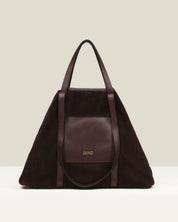 Bolso GAIMO Inés Ante y Piel BURDEOS