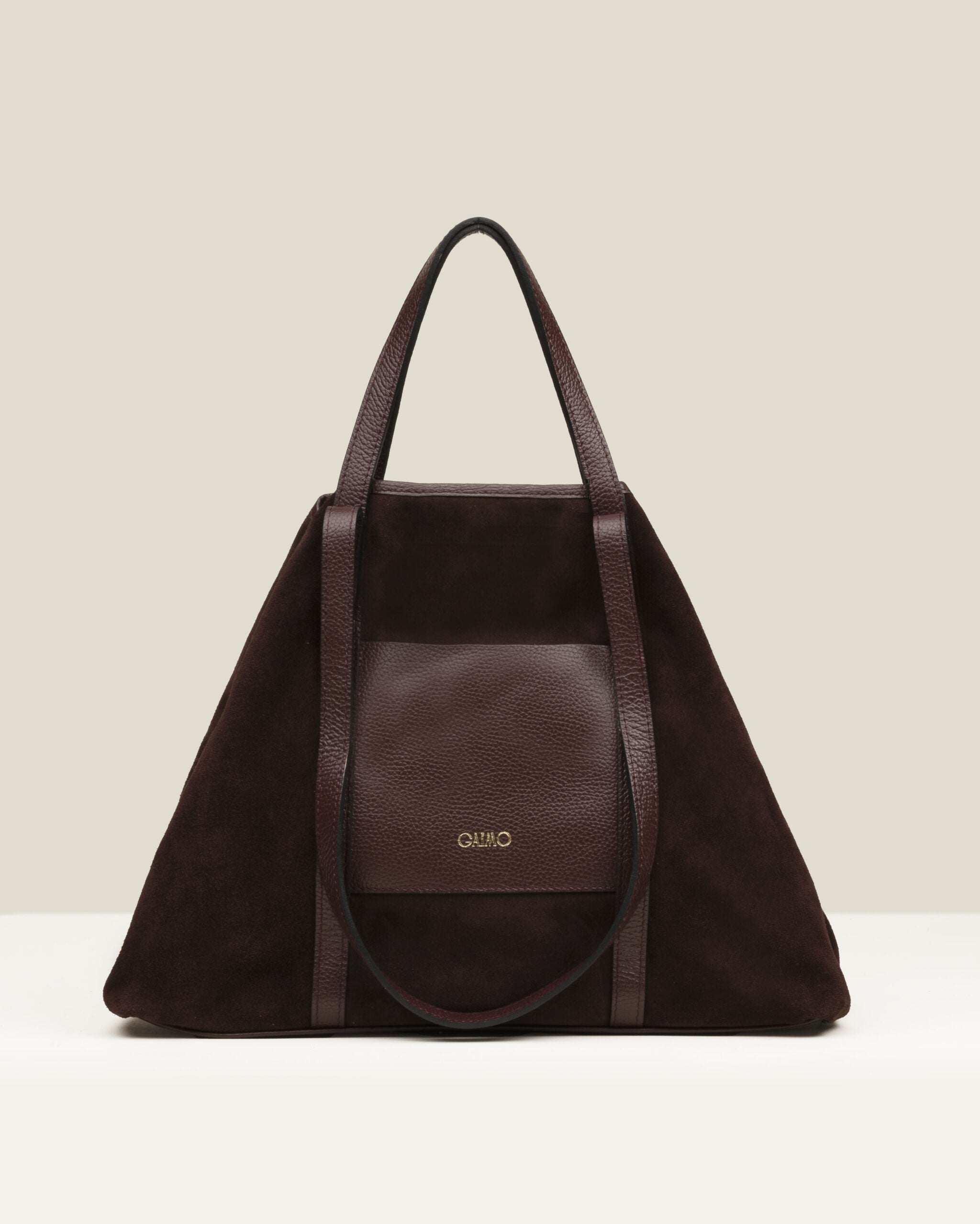 Bolso GAIMO Inés Ante y Piel BURDEOS