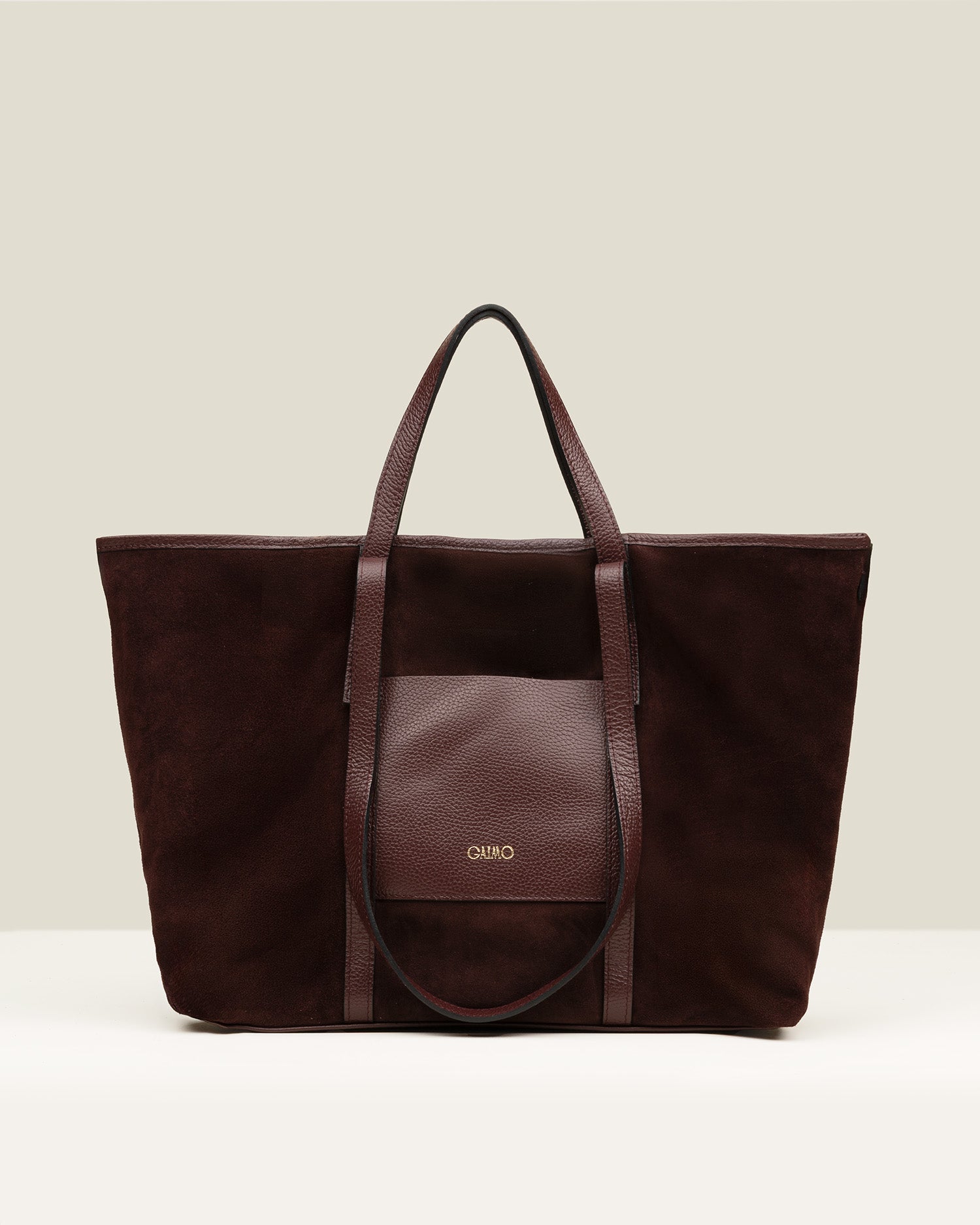 Bolso GAIMO Inés Ante y Piel BURDEOS