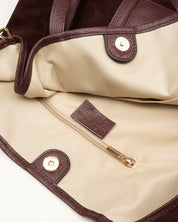 Bolso GAIMO Inés Ante y Piel BURDEOS