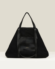 Bolso GAIMO Inés Ante y Piel NEGRO