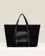Bolso GAIMO Inés Ante y Piel NEGRO
