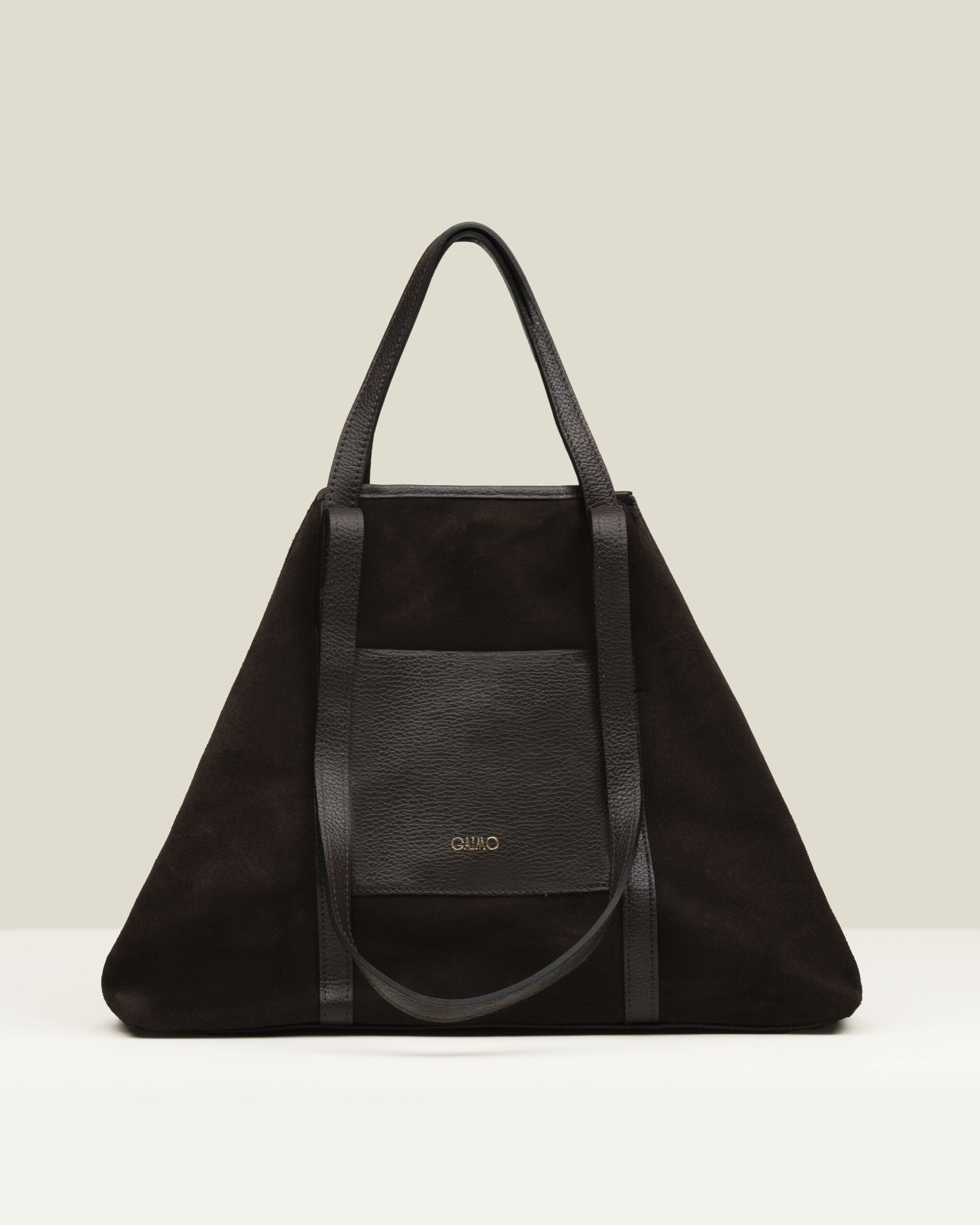 Bolso GAIMO Inés Ante y Piel CHOCOLATE